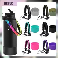 HydroFlask Boot Silicon Cover Aquaflask Accessories 32&amp;40 oz Protective Bottom Non-Slip Aqua flask Tumbler Boot Sleeve Cover &amp; Paracord Handle Colored Cup Rope Set