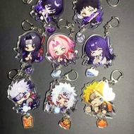 Anime Cartoon Shadow Ninja Merchandise Acrylic Keychain Naruto Kakashi Student Book Pendant Gift 25.