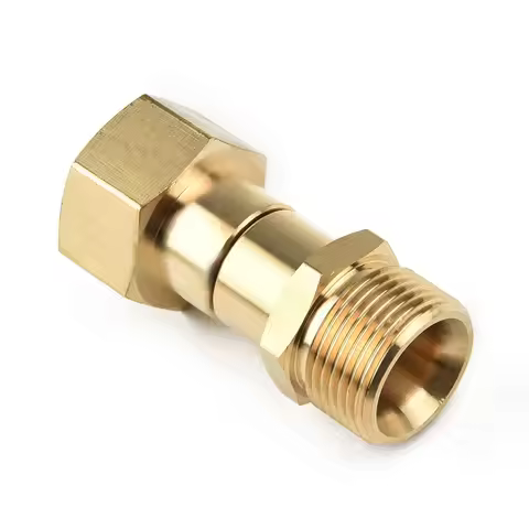 High Pressure Washer Swivel Joint Connector Hose Fitting M22 14mm 15mm Thread 360 Degree Rotation Ho
