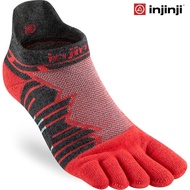 Injinji Ultra Run Midweight No-Show Coolmax Socks - Lava