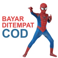 Asli Spiderman Kostum Spider-Man Costume Kids The Amazing Spiderman Kostum Anak COD Bayar Ditempat