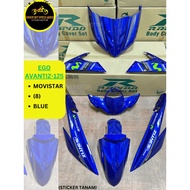 RAPIDO Cover Set YAMAHA Ego Avantiz-125 Movistar (8) Blue Body Cover Coverset Sticker Tanam Stripe T