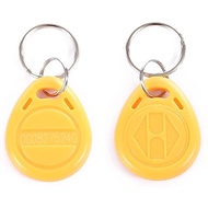EM4100 EM4102 125KHz RFID EM-ID Card Tag Token Key Chain Keyfob Read Only Yellow Pack of 100