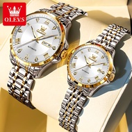 OLEVS Couple Original 100% Watch Man Women Automatic Mechanical Waterproof Luxury Gift Delicate 6702