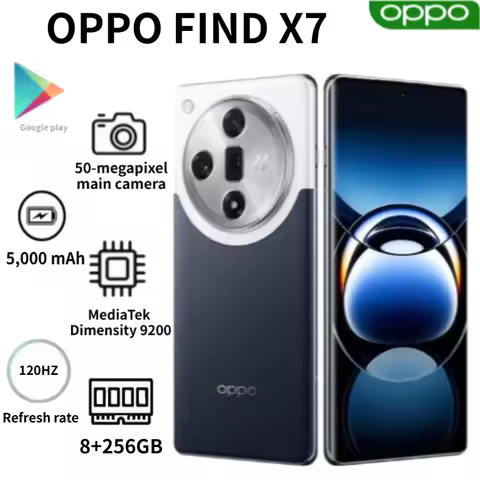 2026 New OPPO Find X7 Global Edition Smartphone: 5000mAh Battery, 100W Fast Charging, Dual SIM, 8GB 