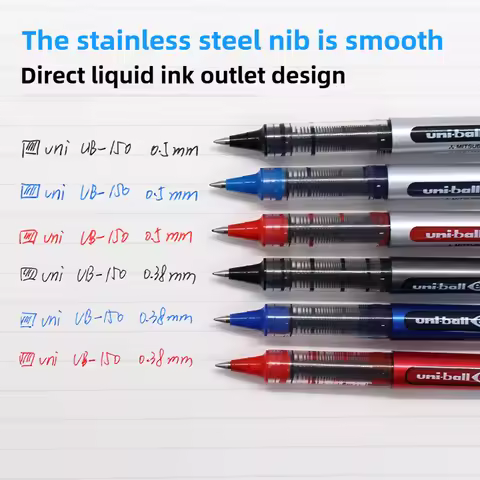 Japan Uni Mitsubishi UB-150 Gel Pen Waterproof/water-Resistant 0.38/0.5mm Uni-Ball Eye Roller Ball P