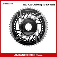SRAM RED Chainring 50-37T 2x12Speed โซ่8น็อตยึดโดยตรง8หลุมโซ่กลมสีดำ8หลุมแบบออริจินอลคู่สำหรับ SRAM