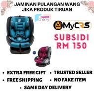 SUBSIDI MYCRS ]- SWEET CHERRY YB102A CONRAD ISOFIX CAR SEAT / 360 ROTATION / MY CRS ADJUSTABLE CAR S