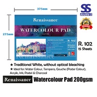Watercolour Pad/Renaissance Watercolour Paper 200GSM/ R102/ A4 R105