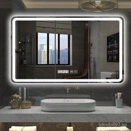 Smart Mirror Touch ScreenLEDBathroom Mirror Toilet Mirror Wall-Mounted Anti-Fog Cosmetic Mirror with Light Dimming Mirror