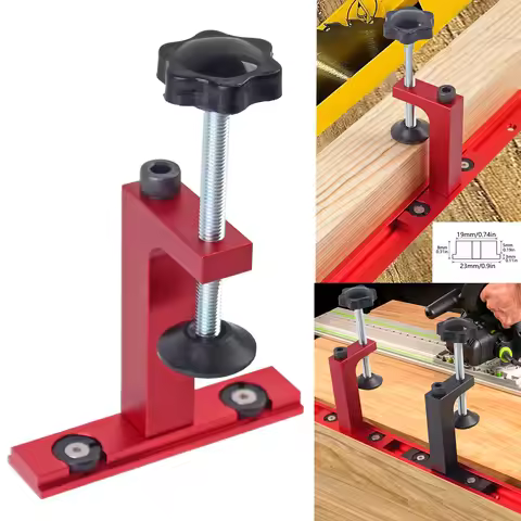 1Pc For 30/45 type T-Track Fixed Clamp, Woodworking Band Saw Table Saw Fixed F Clamp Aluminum Alloy 