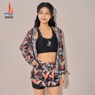 Women's UPF 50+ Long Sleeve Rashguard – Quick-Dry Swim Top for Surfing, Beach & Swimming