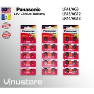 PANASONIC LR41 LR43 LR44 Lithium Coin 1.5V Button Battery Watch Calculator Led Torch Light