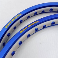 วงล้อ Super Drag Rim 140-17 สีน้ำเงิน (เจาะตา)