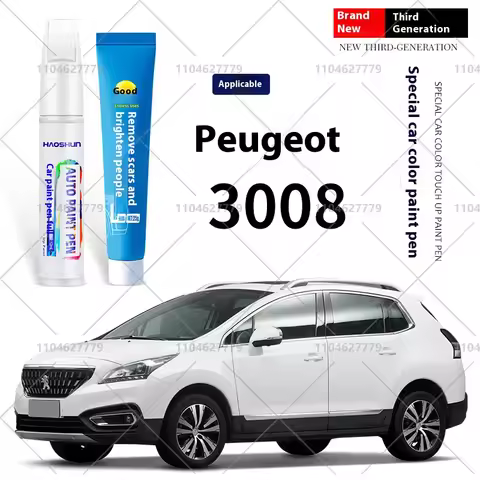 For Peugeot 3008 3008T84 P84 Paint Repair Pen Touch Up Scratch Remover DIY Auto Accessories Black Wh