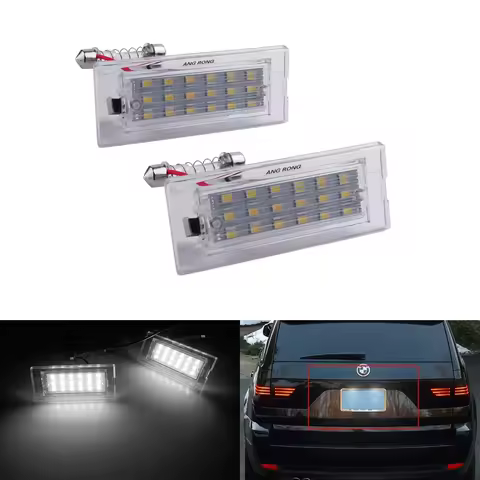 For BMW X3 E83 03-11 X5 E53 00-06 Canbus LED License Number Plate Light White