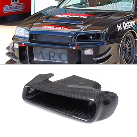 For Skyline R34 GTT GTR Vented Headlight Replacement (left)