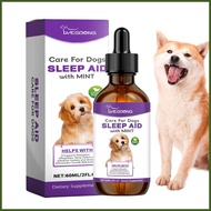 Supplement for Dogs 60ml Dog Supplement Sleep Aid Sleeping Dropper Solutions Natural Pet Sleep Liqui