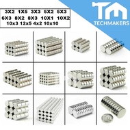 Neodymium Super Magnet Round Shape(Diameter xThickness)3x2,3x3,5x1,5x2,5x3,6x3,8x2,8x3,10x1,10x2,10x