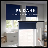 IKEA Bidai Penghalang Cahaya (FRIDANS) Block-out roller blind/Blue/curtain/roller blind