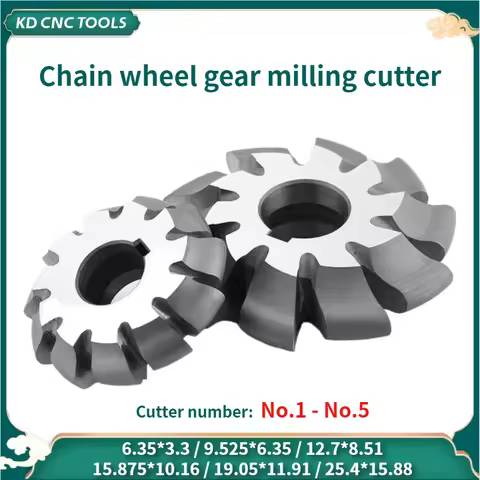 High speed steel Chain wheel milling HSS cutter gear milling cutter pitch 9.525 12.7 15.875 19.05 25