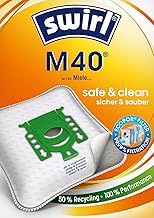 Swirl M 40 MicroPor Plus Vacuum Cleaner Bag for Miele Classic C1, Complete C2,C3 and more Vacuum Cle