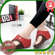 MERAH ̈944 ̈ !! Wedges Women Marun WEDGES CROCODILE Red Shoes Women/Women's Shoes/ ̈