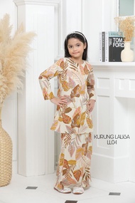 KURUNG LALISA KIDS Baju Kurung Cotton Seju Selesa Corak Floral Baju Kurung Budak Perempuan Kanak-Kanak Murah Raya 2023 Sedondon MuslimahAnggun