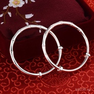 High Rise Solid Baby Step by Step Bamboo Knot Bracelet S999.9Silver Foot Children's Bracelet Hundred