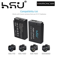 HSU CANON LP-E17 BATTERY FOR EOS 250D,200D,200DMKII, 750D, 760D, 800D, 77D DSLR Camera