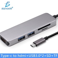 [READY STOCK]4 In 1 Type C Hub To HDMI 4K With 2 USB 3.0 And PD Charging Port USB C Multiport