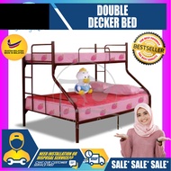 QUEEN SINGLE Metal Bunk Bed / Double Decker Bed / Queen Metal Bed / Queen Bed / Couple Bed / Couple Bedframe / Adult Bedframe / Large Bed / Homestay Bed / Master Bedroom Bed / Katil Besi Bed Frame