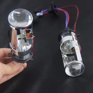 Bộ 2 đèn bi xenon gương cầu mini K4 oto 35w PHA COS H4 4300k 12V  ( sáng vàng )