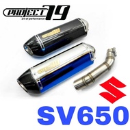Project79 Exhaust Suzuki SV650 Ekzos Slip on Tabung Muffler Stainless Link Pipe Steel Project 79 QPM