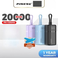 [NEW] Pineng PN-739SPD 22.5W 20000mAh Portable Powerbank with Fast Charge Detachable Cables PN739S
