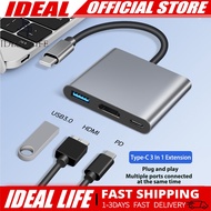 USB C to HDMI Adapter, Type c OTG 3 in 1 Hub, 4k HDMI & PD Fast Charging USB C To HDMI USB Hub Type