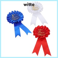 WITTE Rosette Ribbon, Recognition Ribbons Blue,Red,White Ribbon Award Set, Honorable Ribbon