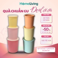 Dry Storage Box Set & Cool TUPPERWARE Decorator 1.2L - 1.8L - 2.7L Random Color (Odd No Box)
