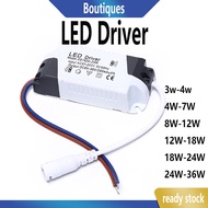 READY STOCK LED Driver LED Transformer LED Adapter Downlight Lampu Led Ceiling Light Lamp Driver Penggantian Bekalan Kuasa 4W 7W 12W 18W 24W