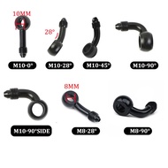 AN3 Moto Hydraulic Brake Clutch Oil Hose Line Aluminum Banjo Fitting Adapter