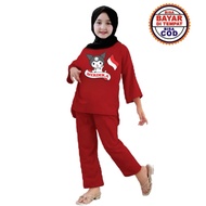 Merdeka Anomali Children's Suit Independence Clothes Girls Age 11 8 10 2 12 Years Wanset 17 August B