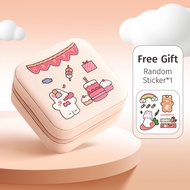 CASEGRACE Personalized Jewellery Box Storage Case Jewel Small Gift Travel PU Leather Jewelry Organiz