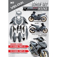 COVERSET MOVISTAR Y15ZR V1-V2 KHAKIS GREY VELOZI