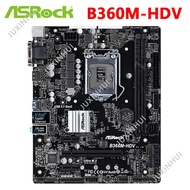 [USED] ASROCK B365M-HDV B360M-HDV SUPPORT 8TH GEN & 9TH GEN MOTHERBOARD DDR4 RAM M.2 SLOT  B365M HDV