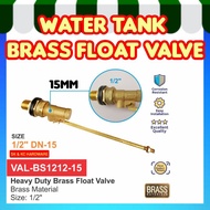 Heavy Duty [ 1/2" / 3/4" ] City / Sinor Brass Float Valve For Water Tank / Batang Bola Tangki Pelamp