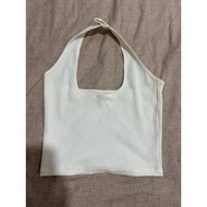 (Preloved) 99kOutlet Tank top O Neck White Size S