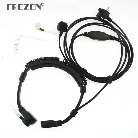 Flexible Throat Mic Microphone Covert Acoustic Tube Earpiece Headphone For Motorola MTP850 MTH600 MT