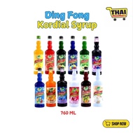 Ding Fong Kordial Syrup 760 ML. Perasa air thailand.