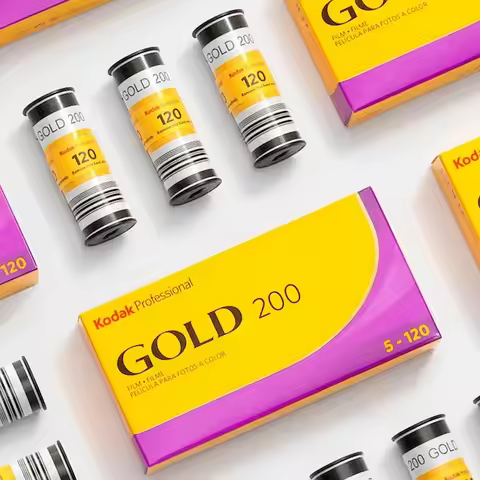 Original Kodak Gold 200 Professional IOS 200 Portrait Landscape Filme 120mm Color Negative Film (Exp