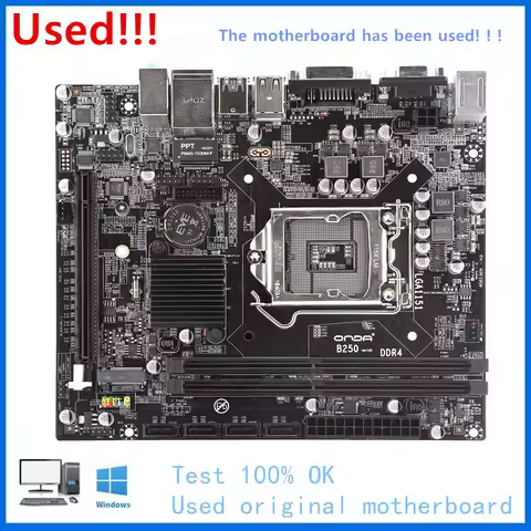 B250 For Onda B250C Motherboard Computer Socket LGA1151 DDR4 32G Used Desktop Mainboard